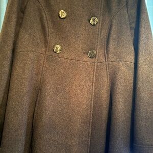 Charcol gray Double-Breasted Coat wool